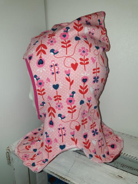 Schlupfmütze KU 53-56cm "Blumenranken"